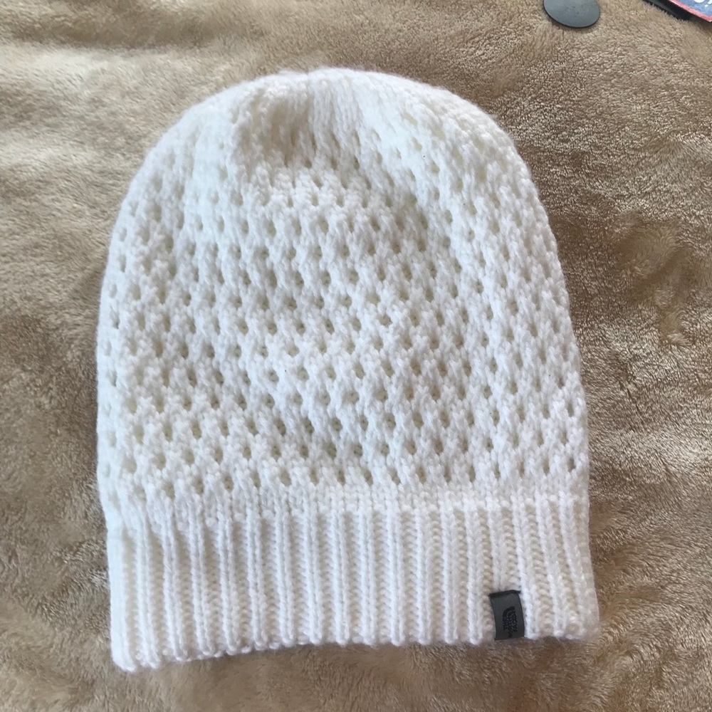 White The North Face Beanie